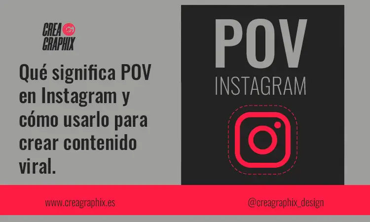 Logotipo instagram con el texto POV