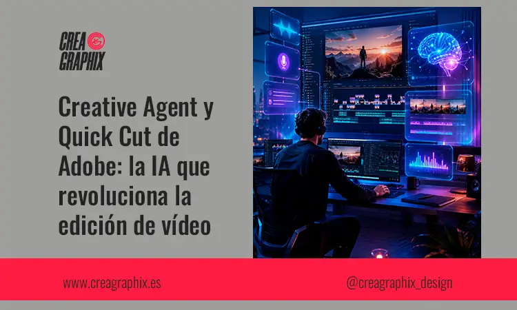 Creative Agent y Quick Cut de Adobe la IA que revoluciona la edición de vídeo